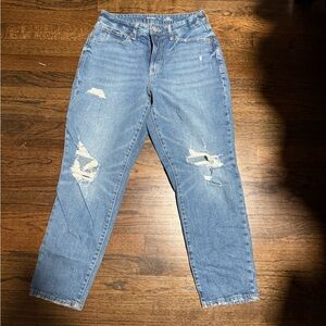 Old Navy Light Blue Distressed Boyfriend Jeans